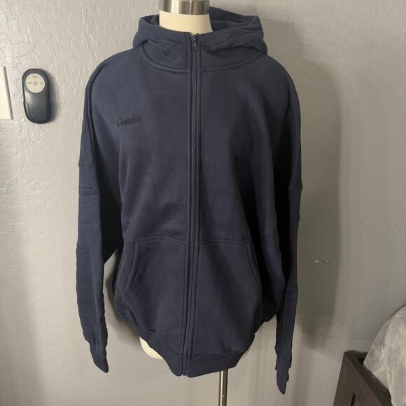 Comfrt cloud zip hoodie, Navy, L KJHU20 - Picture 1 of 4